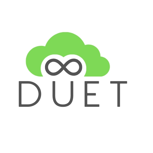 DUET Logo white background